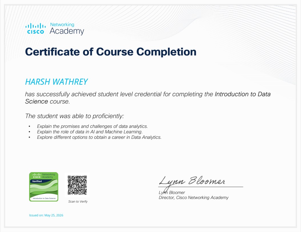 Data Science Certificate